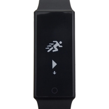 Smartwatch 'Smarty' aus Edelstahl mit Silikonband
