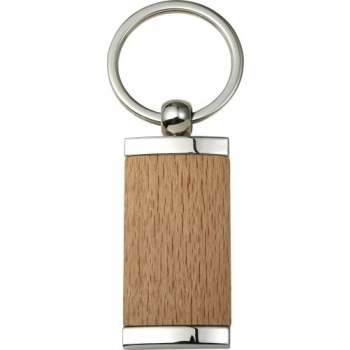 Schlüsselanhänger 'Drift' aus Metall & Holz